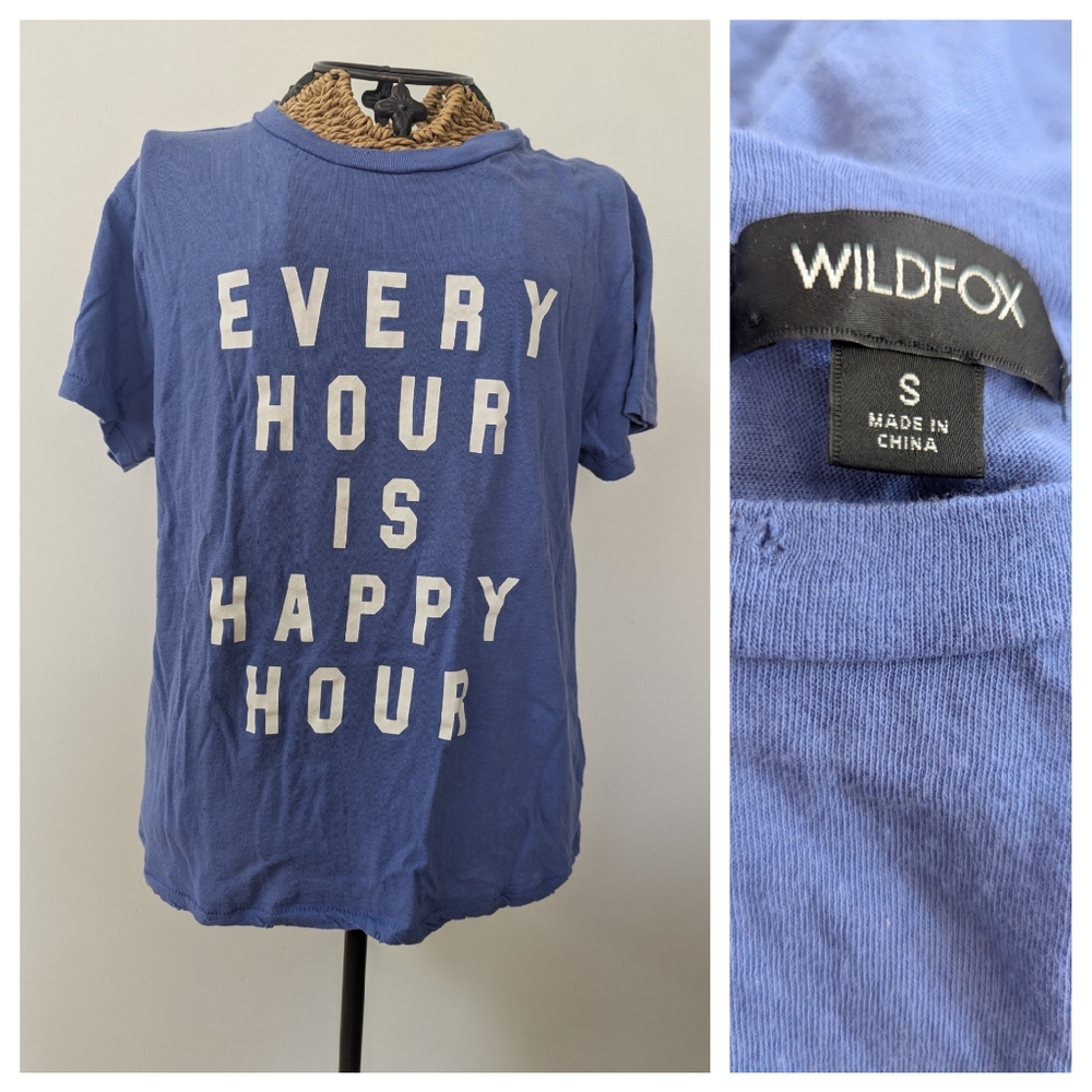 Wildfox Blue Casual Tee